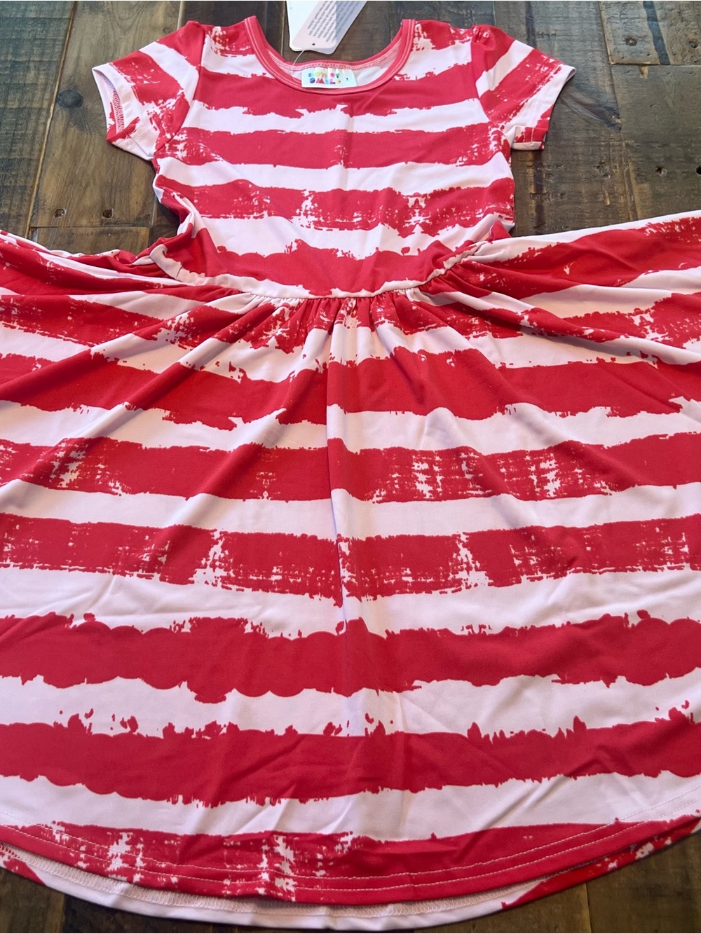 Dot Dot Smile size 7 girls Cap sleeve twirl dress new